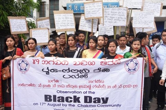 Chakma Community observes Black day Chakma Community observes Black day